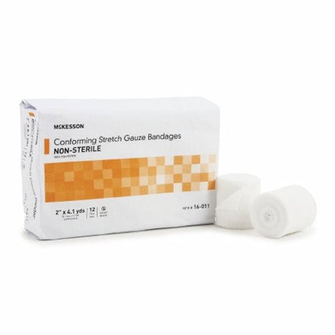 McKesson, Conforming Stretch Gauze Bandages Non Sterile 2 In X 4 1/10 Yards, Count of 12 McKesson