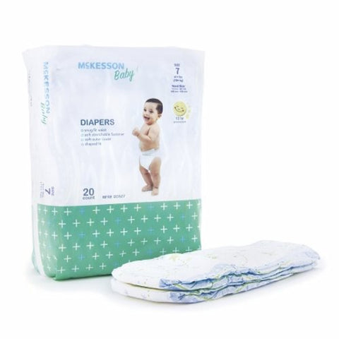 McKesson, Unisex Baby Diaper Size 7 Disposable Heavy Absorbency, Count of 1 McKesson