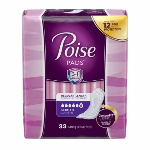 Poise, Bladder Control Pad Poise  3-1/2 X 16 Inch, Case Of 4 Poise