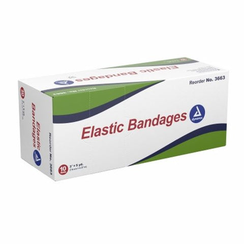 Dynarex, Elastic Bandage Dynarex  3 Inch X 4-1/2 Yard Standard Compression Clip Detached Closure Tan NonSteri, Box Of 10 Dynarex