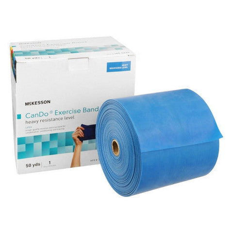 McKesson, Exercise Band Blue 5 Inch X 50 Yard Heavy Resistance 169-5224, 5 Inch x 50 Yard McKesson