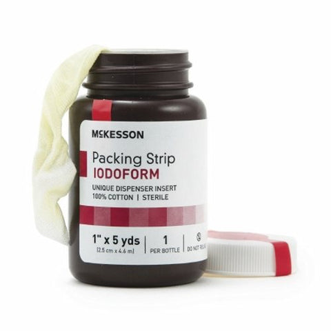 McKesson, Wound Packing Strip Iodoform 1 Inch X 5 Yard Sterile Antiseptic, Count of 1 McKesson