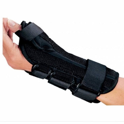 DJO, Wrist Brace with Abducted Aluminum Foam Spandex Plastic Right Hand Black Large 79-87317, Count of 1 DJO