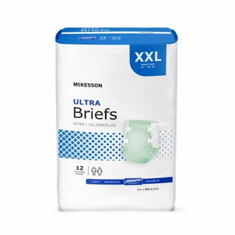 McKesson, Unisex Adult Incontinence Brief Ultra 2X-Large Disposable Heavy Absorbency, Count of 1 McKesson