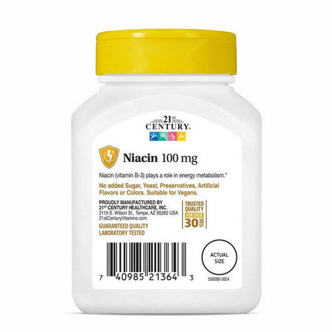 21st Century, Niacin, 100 Mg, 110 Tabs 21st Century