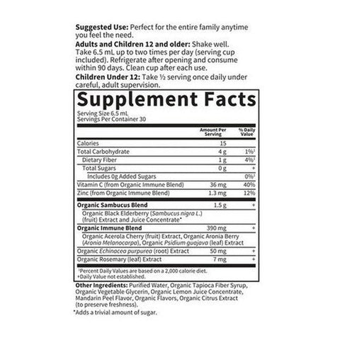 Garden of Life, Organics Elderberry Syrup, 6.59 Oz Garden of Life