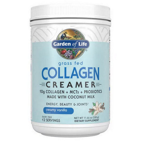 Garden of Life, Grass Fed Collagen Creamer Vanilla Powder, 330 Grams Garden of Life