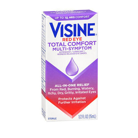 Visine, Red Eye Total Comfort Multi-Symptom Eye Drops, 0.5 Oz Visine