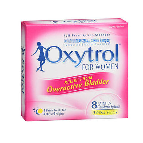 Aquadeks, Women Overactive Bladder Treatment Patches, 8 Count Oxytrol