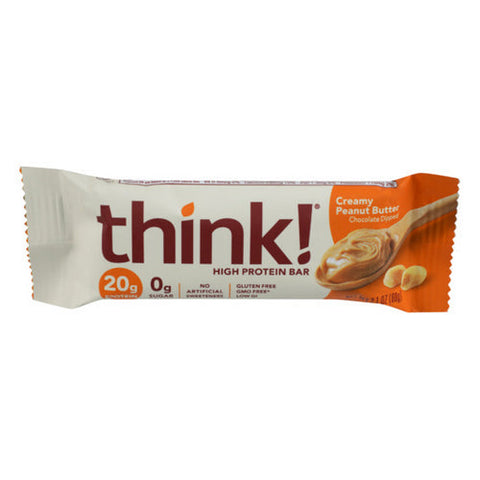 Think!, Creamy Peanut Butter High Protein Bar, 2.1 Oz(Case Of 10) Think!