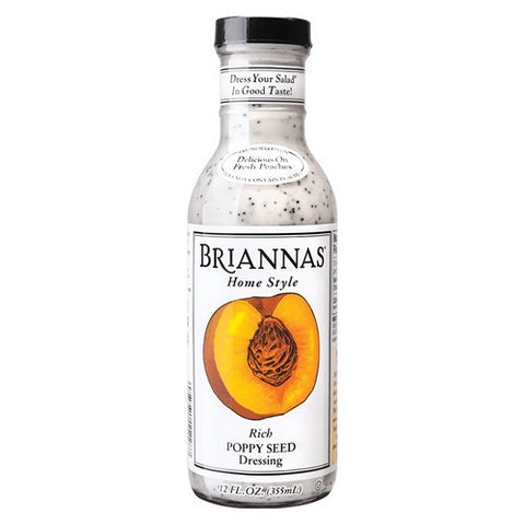 Briannas, Home Style Dressing Rich Poppy Seed, 12 Oz(Case Of 6) Briannas