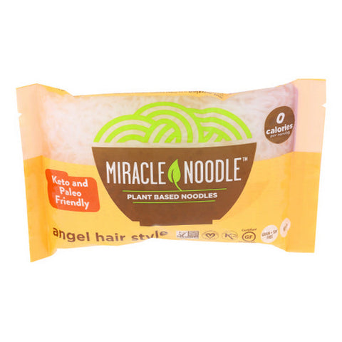 Miracle Noodle, Angel Hair Style Noodles Plant Based, 7 Oz(Case Of 6) Miracle Noodle