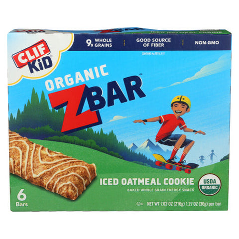 Clif Bar, Kid Organic Zbar Iced Oatmeal Cookie, 7.62 Oz(Case Of 9) Clif Bar