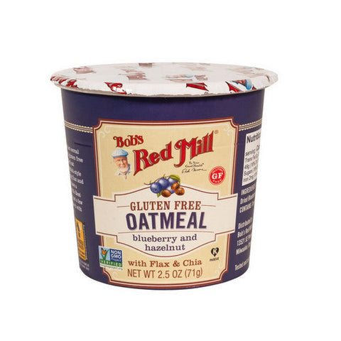 Bobs Red Mill, Oatmeal Cup Hazlenut Blueberry, 2.5 Oz(Case Of 12) Bobs Red Mill