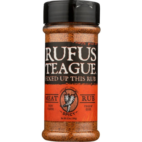 Rufus Teague, Rub Spicy Meat, 6.5 Oz(Case Of 6) Rufus Teague