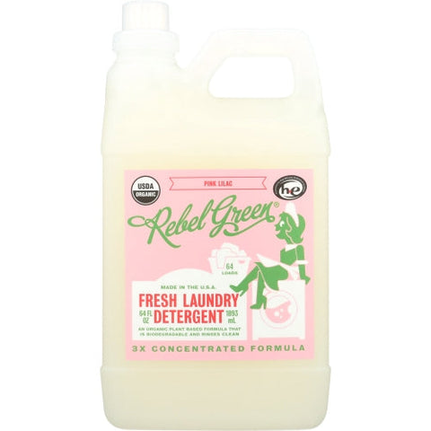 Rebel Green, Detrgnt Lndry Pnk Lilac, Case of 4 X 64 Oz Rebel Green