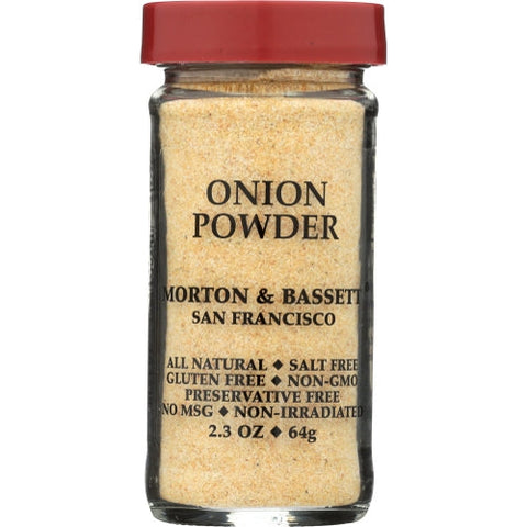 Morton & Bassett, Onion Powder, 2.3 Oz(Case Of 3) Morton & Bassett