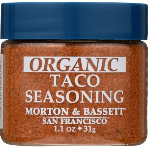 Morton & Bassett, Seasoning Taco Organic, 1.1 Oz(Case Of 3) Morton & Bassett