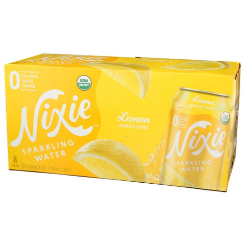 Nixie, Water Sprk Lemon 8Pk, Case of 3 X 96 Oz