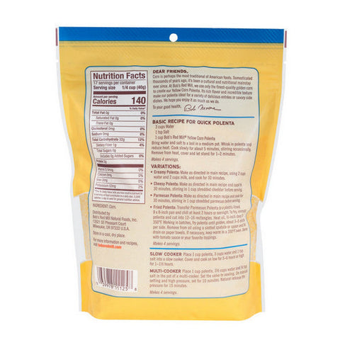 Bobs Red Mill, Yellow Corn Polenta, 24 Oz(Case Of 4) Bobs Red Mill