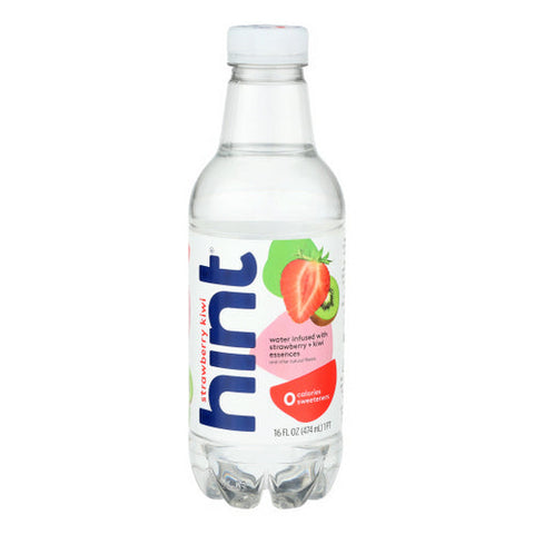 Hint, Unsweet Water Strawberry Kiwi, Case of 12 X 16 Oz Hint