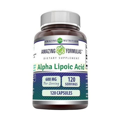 Amazing Nutrition, Amazing Formulas Alpha Lipoic Acid, 600 mg, 120 Caps Amazing Nutrition