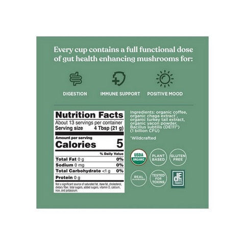 Four Sigma Foods Inc, Gut Health Organic Coffee With Probiotics, 12 Oz Four Sigma Foods Inc