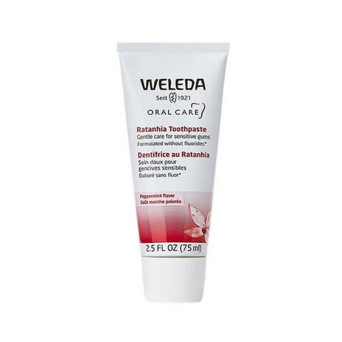 Weleda, Oral Care Ratanhia Toothpaste Peppermint Flavor, 2.5 Oz Weleda
