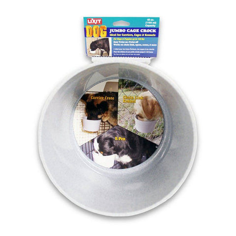 Lixit, Quick Lock Crock Hanging Feeder, Jumbo (40 oz) Lixit