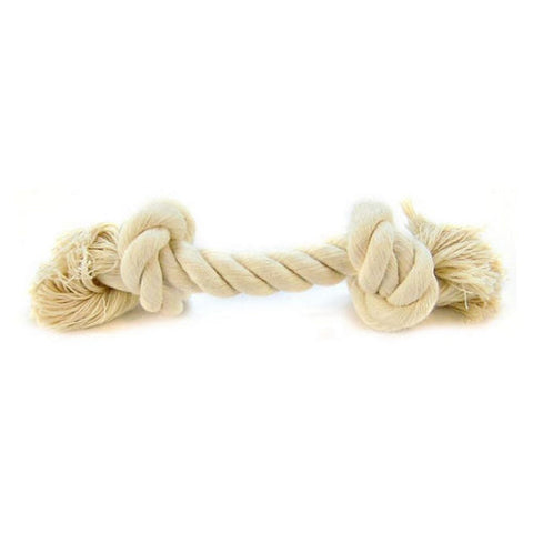 Mammoth Pet Products, Flossy Chews Rope Bone - White, Mini (6" Long) Mammoth Pet Products