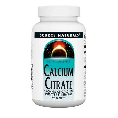Source Naturals, Calcium Citrate, 1000 MG, 90 Tabs Source Naturals