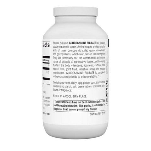 Source Naturals, Glucosamine Sulfate, Powder 16 Oz Source Naturals