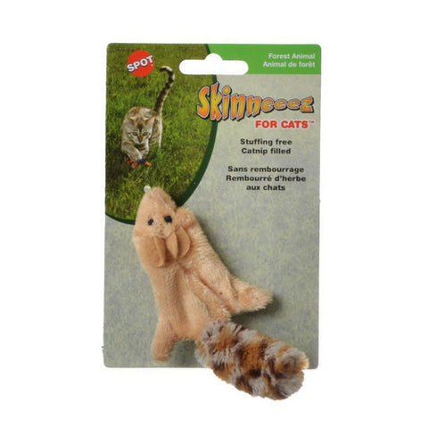 Spot, Skinneeez Squirrel Cat Toy, Squirrel Cat Toy Spot