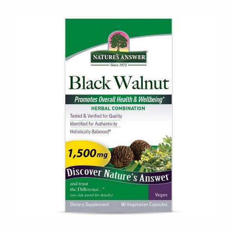 Nature's Answer, Black Walnut, 1500 Mg, 90 Veg Caps Nature's Answer