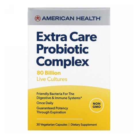 American Health, Extra Care Probiotic Complex, 30 Caps American Health