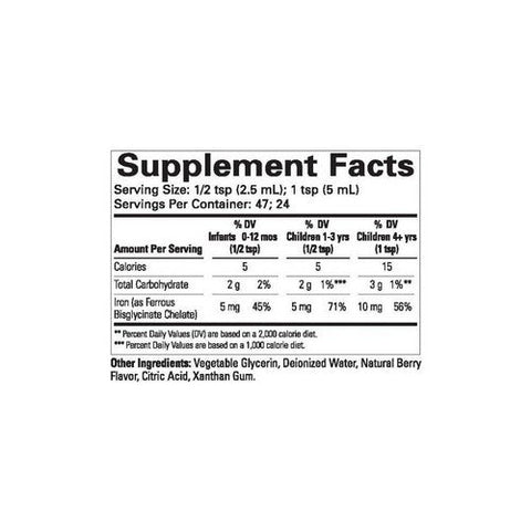 Child Life Essentials, Liquid Iron Natural Berry, 4 Oz Child Life Essentials