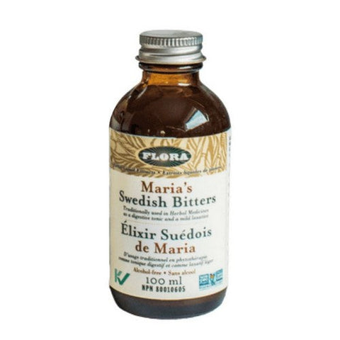 Flora, Swedish Bitters Alcohol-Free, 3.4 Oz Flora