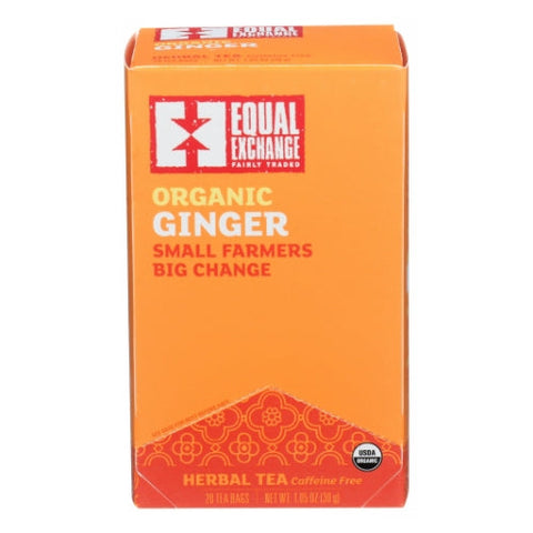 Equal Exchange, Organic Gigner Tea, 20 Bags (Case of 6) Equal Exchange