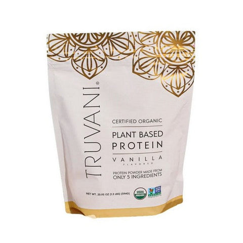 Truvani, Organic Vanilla Plant Based Protein Powder, 20.95 Oz Truvani