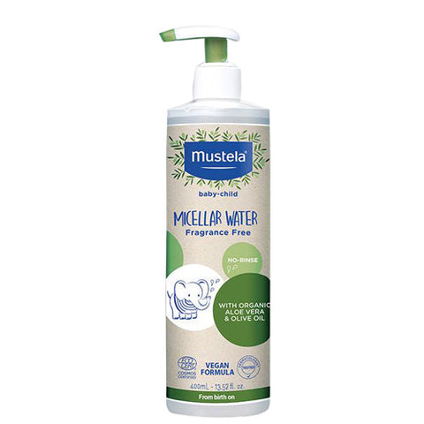Mustela, Organic Micellar Water Olive Oil and Aloe, 13.52 Oz Mustela
