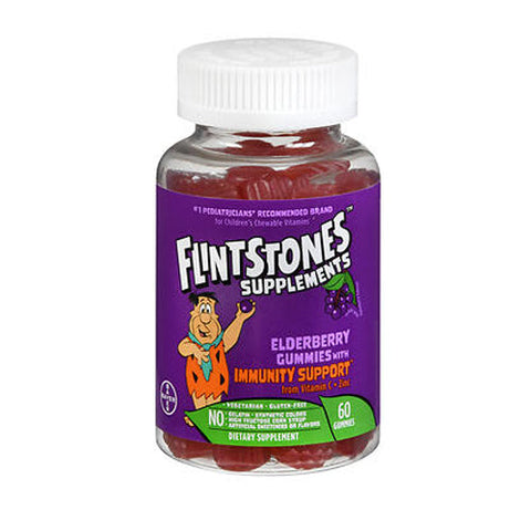 Flintstones, Flintstones Elderberry Gummies with Immunity Support, 60 Gummies Flintstones