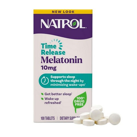 Natrol, Time Release Melatonin, 10 Mg, 100 Tablets Natrol