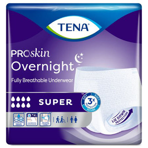 Tena Overnight Super Absorbent Underwear Large Count of 14 by Tena