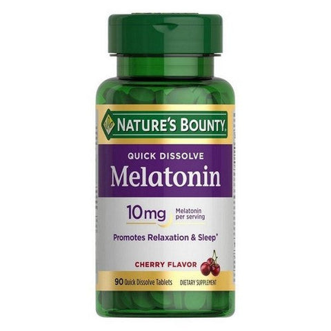 Nature's Bounty, Quick Dissolve Melatonin, 10mg, 90 Count Nature's Bounty