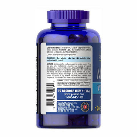 Puritan's Pride, Mega Vita Gel, 120 Softgels Puritan's Pride