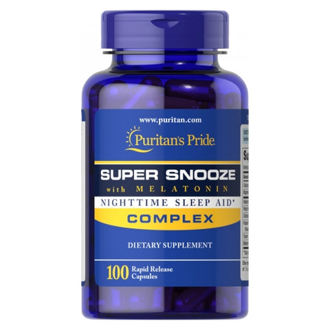 Super Snooze with Melatonin 120 Caplets by Puritan's Pride