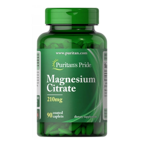 Puritan's Pride, Magnesium Citrate, 210 mg, 90 Caplets Puritan's Pride