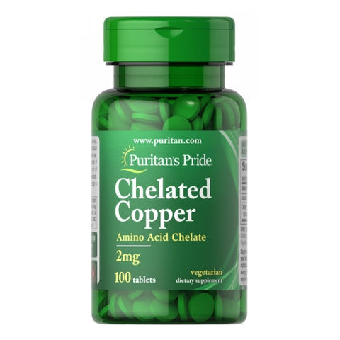 Puritan's Pride, Copper Chelate, 2 mg, 100 Tablets Puritan's Pride