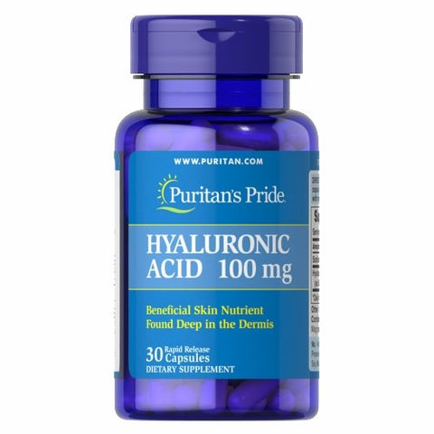 Puritan's Pride, Hyaluronic Acid, 100 mg, 30 Capsules Puritan's Pride