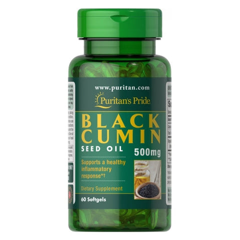 Puritan's Pride, Black Cumin Seed Oil, 500 mg, 60 Softgels Puritan's Pride